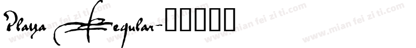 Playa Regular字体转换